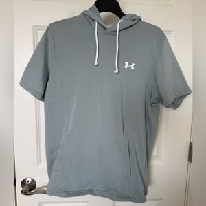 Under Armour Men's Light Blue Short Sleeve Hoodie